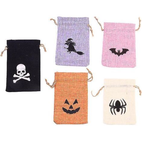 10 sachets à bonbons pour décorations d'Halloween (1/3)