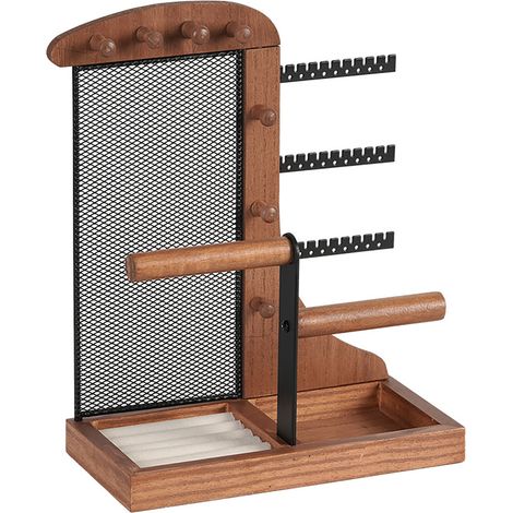 Portagioie Mostro di Loch Ness – Organizer Multilivello in Metallo e Resina con Design Mesh Elegante per Orecchini Collane Bracciali Anelli – Ideale per Comò e Bagno (1/5)