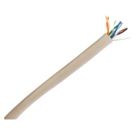 Câble Ethernet catégorie 5e F/UTP CAE Multimedia Connect, Gris, 100m PVC Sans terminaison, IEC 60332-1 ( Prix pour Bobine de 100 Mètres )