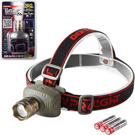 Dekton Searcher XA 160 COB LED Torch 160 Lumens 200M Headtorch With Batteries (1/5)