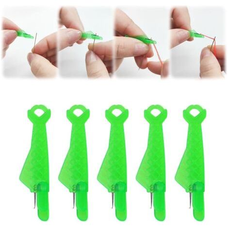 QORVA-Accessoires Couture Aiguilles Couture Enfile Aiguille Machine à Coudre Plastique DIY Enfile-Fil, Passe Fil Couture Enfile-Aiguilles pour Coudre à Main & Quilting Craft (5)