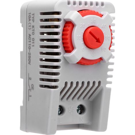 Termostato mecánico regulable de 0 a 60 °C, contacto normalmente cerrado, para calefacción – Modelo KTO011