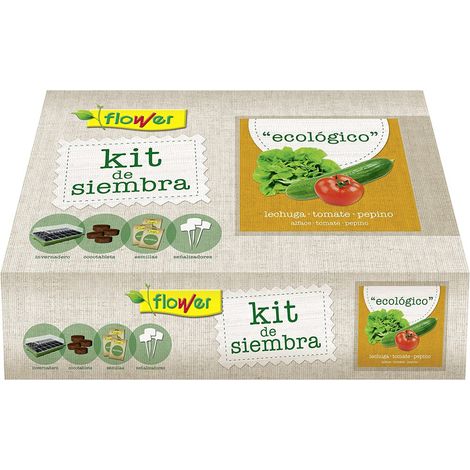 Kit de Siembra Ecológico Semillas Hortalizas FLOWER