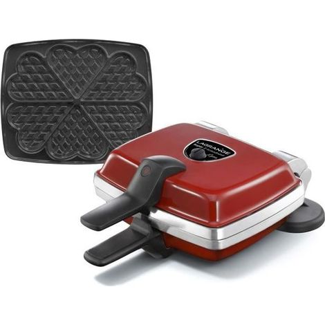 Lagrange Gofrera Super 2 Roja Antiadherente 1000W