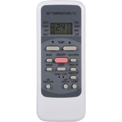 Télécommande, contrôleur de climatiseur, mode portable pratique pratique compatible avec MIDEA R51M / E (1/5)
