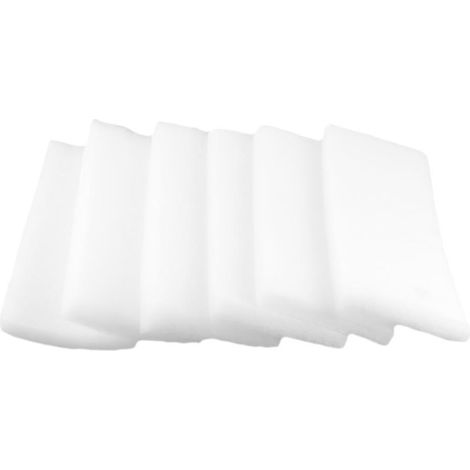 Lot de 6 coussins filtrants en fibre blanche pour aquarium, filtre biochimique, éponge de filtration pour bassin (500F) (1/5)