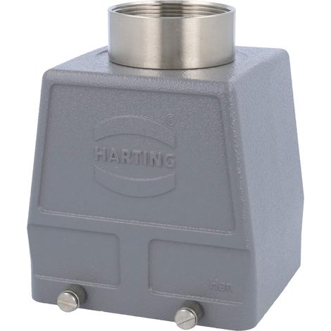 HARTING Han 32B Capot haut, 1xPG36 sortie de câble droite, pour 2 étrier (sur la partie inférieure) Presse-étoupe PG36 Plage de serrage 19,0 mm - 32,0 mm - 1 Stück (1/3)