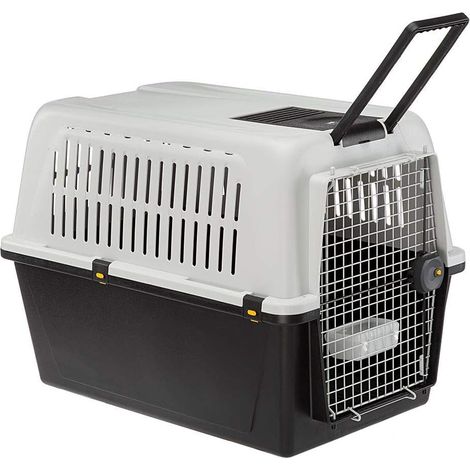 1 Caisse de transport pour chien, norme IATA, poignée télescopique, grille de ventilation, voyage avion voiture (1/5)