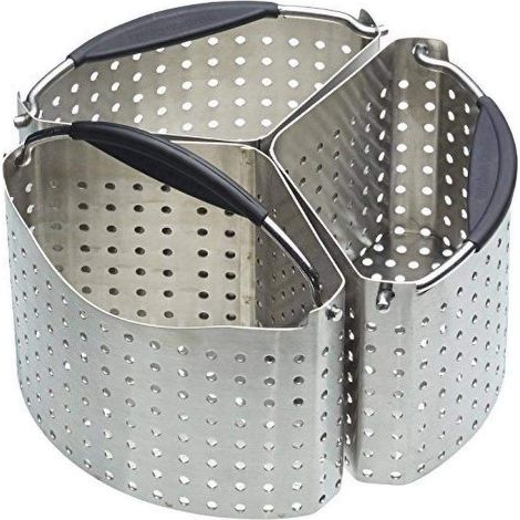 MasterClass Cestelli Divisori per Pentola in Acciaio Inossidabile, 20 cm, Argento, 3 pezzi