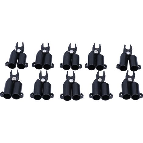 10 Stück Typ A Verbindungs-Clix-Clip, feste Pflanzenbefestigung, Pflanzenverbinder, Pfähle, Verbindungswerkzeug (16 mm Innendurchmesser) (1/4)