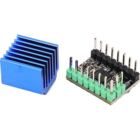 Lot de 5 cartes driver moteur pas à pas pour imprimante 3D, 2.5A, 256 micro-pas, radiateur inclus, tension 5.5-38V (1/5)