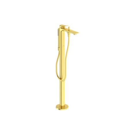 Ideal Standard Robinet de baignoire îlot Conca m.Douchette Stick Saillie 204mm Brushed Gold, BD460A2