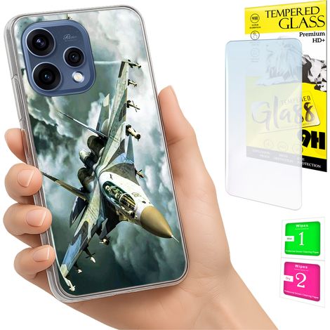 Funda para Oppo Reno 15 5G con cubierta para foto y tapa trasera + cristal 9H (1/5)