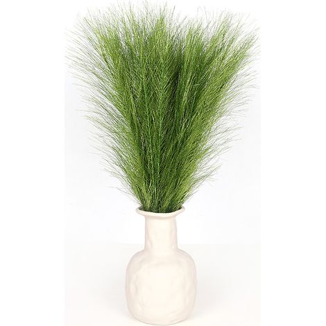 Erba di pampa artificiale, 5 steli da 45 cm/18'' Piccola e soffice erba di pampa Replica Piume di canna per riempire i vasi Composizione floreale Soggiorno Cucina Matrimonio Ufficio Replica bohémien