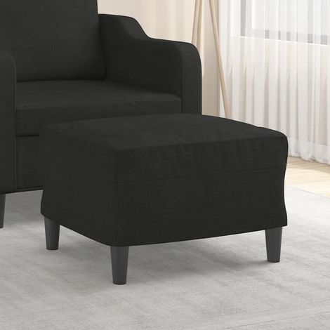 Repose-pied, Tabouret Pouf, Tabouret Bas Noir 60x50x41 cm Tissu LKF33033 (1/5)