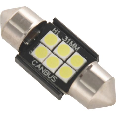 Ampoules LED ultra-lumineuses 400 lumens, chipset 3020, sans erreur Canbus, pour éclairage intérieur de voiture (homologuées) (1/4)