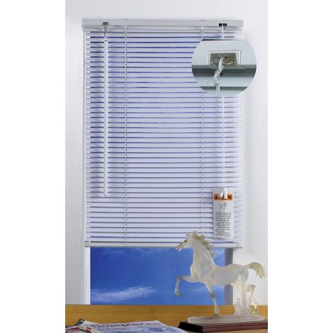 Tende Veneziane Bianche FERLIVING - 100x230h cm - Lamelle Orientabili 16 mm (1/2)