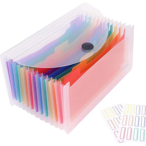 Trieur 13 Compartiments - Classeur Rangement Papier Chemise - 26 x 13CM (1/5)