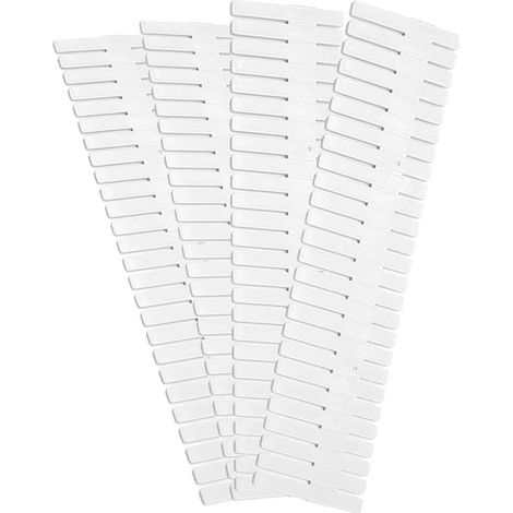 Diviseurs de tiroir de grille en plastique 4pcs Disqueurs de tiroir en plastique creatifs modelage Blanc-allonger 4pcs (1/4)
