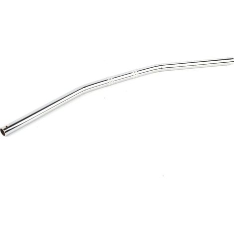 Enowelir 7/8Inch 22MM Moto Retro Bend Guidon Guidon Argent (1/4)