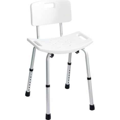 Wenko 20926100 Badhocker mit Rückenlehne Secura 130 kg Tragkraft (1/5)