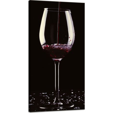 Leinwanddruck „Küche, Glas Wein“, 40 x 80 cm