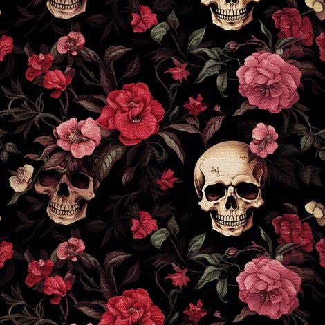 Tela decorativa para exteriores Oxford - Motivo de calavera I DX4680 (1/5)