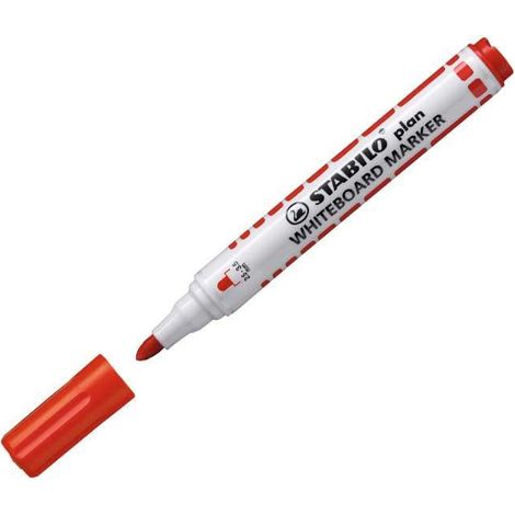 MARC. PIZARRA BLANCA STABILO PLAN ROJO 64140