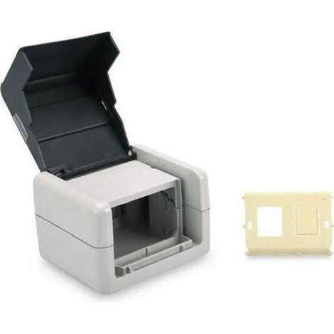 Digitus Caja de Montaje Exterior Antracita 2 Puertos