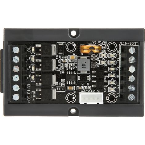 Carte de commande industrielle API FX1N-10MT, module relais programmable temporisé avec boîtier (1/5)