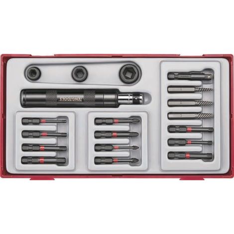 JGO DESTORNILLADOR DE IMPACTO TTID19 - 1/4" 19 PZAS TENGTOOLS (1/3)