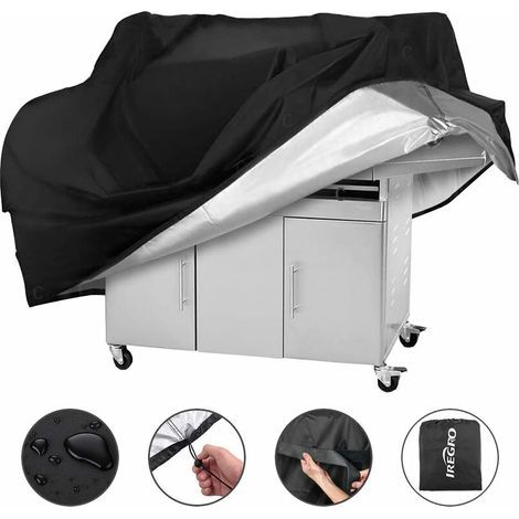 Wasserdichte Grillabdeckung aus Oxford-Gewebe für Grills von Char-Broil, Weber, Brinkmann usw., 145 × 61 × 117 cm (1/5)