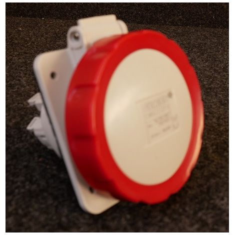 SOCLE PRISE 10°HP IP67 3P+N+T 16A 400V 6 GEWISS GW62232FH (1/2)