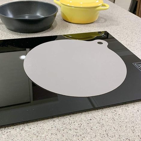 Tapis pour table à induction anti-dérapant protection plaque de cuisson électrique en silicone réutilisable 1 pièce (1/2)