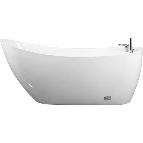 Baignoire îlot NATALIA avec robinetterie - 282L - 1707573cm - Blanche (1/5)