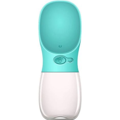 Extra große Trinkflasche für Haustiere (550 ml) – Sportliches Design / Tragbare Trinkflasche – Geeignet für Hunde, Katzen und alle anderen Haustiere – Blau (1/5)