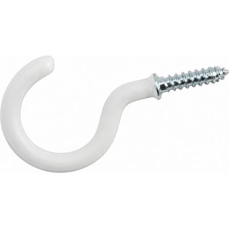 Gancio Rilsanizzato bianco Vynex 4,5x35 mm confezione da 3