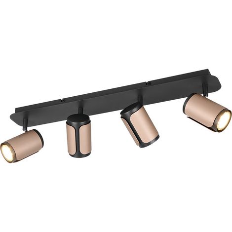Trio Deckenstrahler 4er Spot Gillan GU10 schwarz coffee (1/3)