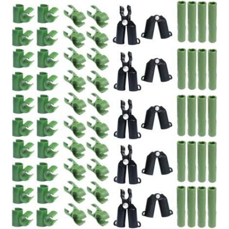 70 connecteurs réglables en plastique pour treillis de plantes - 11 mm (1/4)