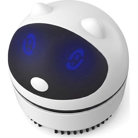 Mini Portable Handheld Vacuum Cleaner, USB Charging, Suitable for Cleaning Debris on Desk, Office, Home, White (1/5)