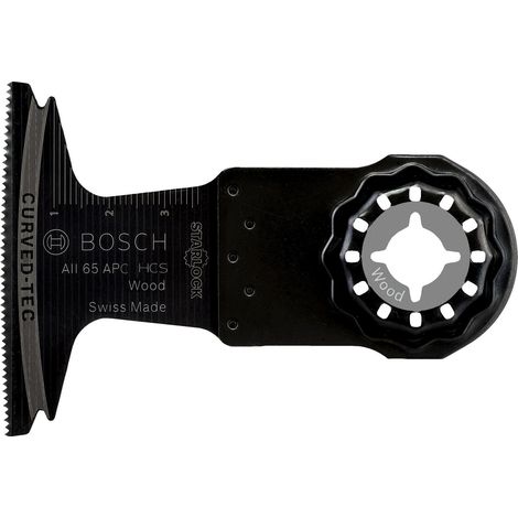 Bosch 1x Hoja de sierra de inmersión AII 65 APC para madera, HCS, 40 x 65 mm - 2608662357