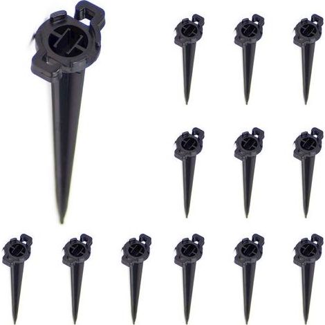 13pcs 4.5in Ground Nail Insert Plastic Garden Lawn Garden Pack (1/5)