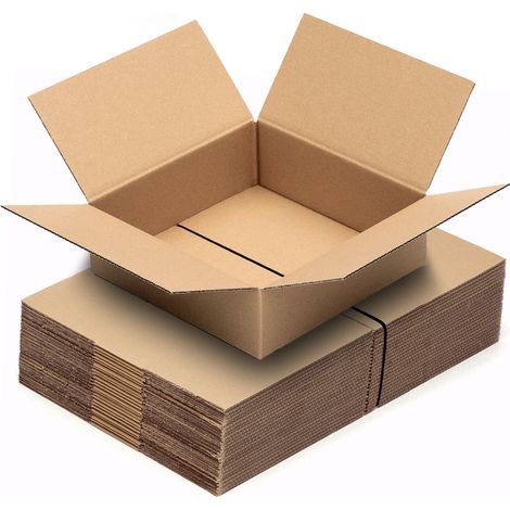 25 Cartons d'emballage -d'expédition  20 x 15 x 9 cm Simple cannelure