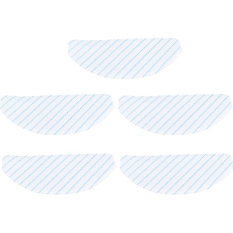 Chiffons de vadrouille pour ECOVACS T9 AIVI/AIVI+ – Lot de 5 en fibre absorbante haute résistance, lavables, nettoyage optimal sols durs (1/5)
