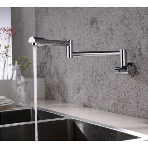 Robinet de Cuisine remplisseur de Pot Robinets de Cuisine muraux en Laiton Robinets de Remplissage de Pot Pivotant Pliant Rétractable Rotatif Stretch Bassin Robinet Évier Robinet (1/5)