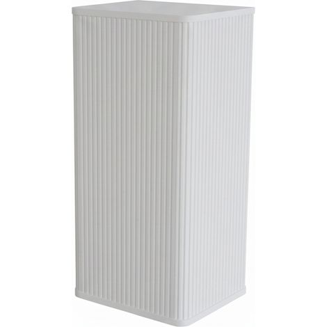 Armoire de rangement mural blanche en relief pour salle de bain, design sans poignée à ouverture par pression (1/5)