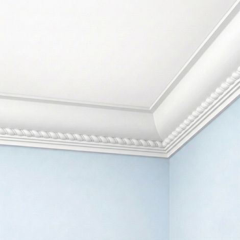 Corniche plafond C208 7,1 x 7,1 cm - Polyuréthane Cimaises &+ (1/3)