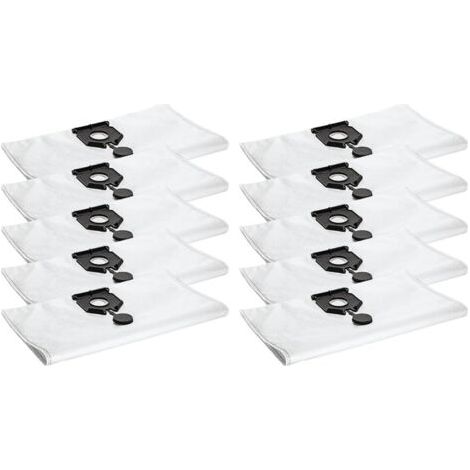 Lot de 10 sacs à poussière compatibles avec l'aspirateur Karcher 2.889-154.0 NT 30/30 L 30L NT 30/ Ap Te L NT 30/ Ap L 30L EU2613 - Pièces de rechange (lot de 10) (1/4)