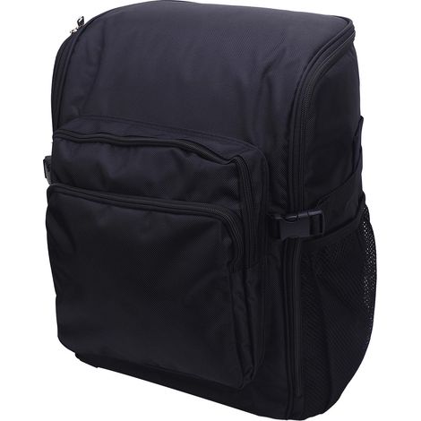 Sac à dos pour outils de nettoyage 45x32x19cm, grande capacité, tissu Oxford 1000D, anti-éclaboussures, fournitures de ménage, sac noir (1/5)