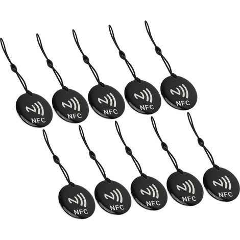 10 NFC-Karten, 8 kbit, 13,56 MHz, 106 kBaud, wasserdicht, wiederbeschreibbar, RFID-Tag, Zutrittskontrollausweis (1/5)